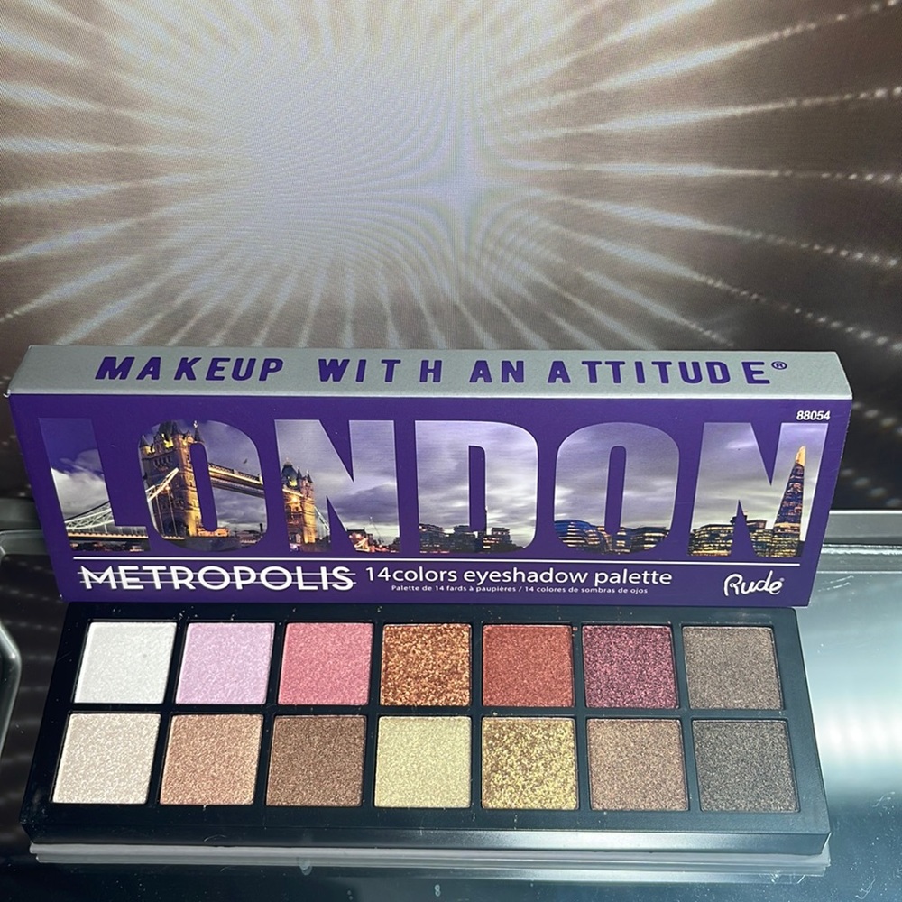 Rude Cosmetics ~ Metropolis London  Eyeshadow Palette ~ BNIB